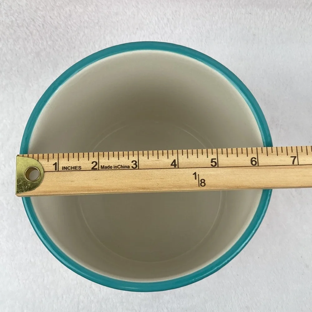 The Pioneer Woman Polka Dot Stoneware Utensil Crock 6.5”